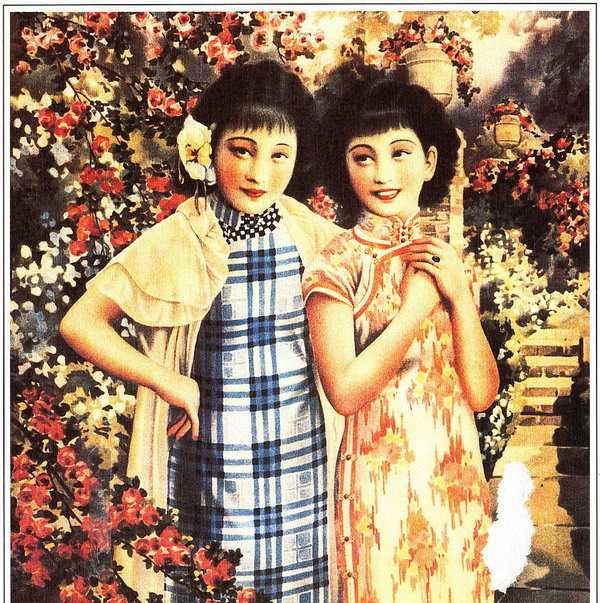 旧上海月份牌美女海报,双妹海报,海报,双妹